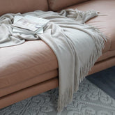 Lofaris Pure Color Knitted Blanket Decorated Sofa Cover